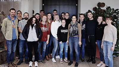 Image des étudiants du Bureau des étudiants au Wine Campus Neustadt