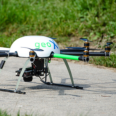 Drone on the ground