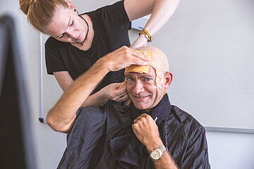 Acteur au maquillage