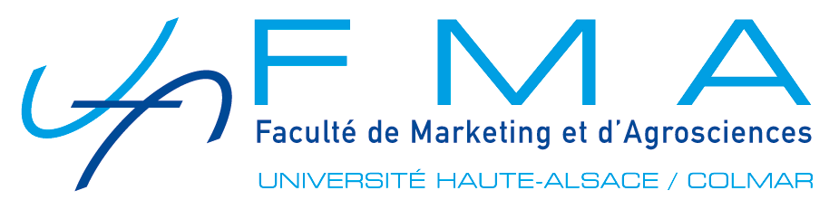 Logo der "Faculté de Marketing et d'Agrosciences" der Université de Haute-Alsace