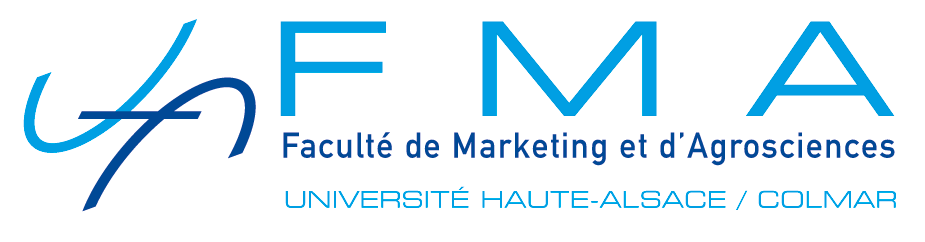 Logo der "Faculté de Marketing et d'Agrosciences" der Université de Haute-Alsace 